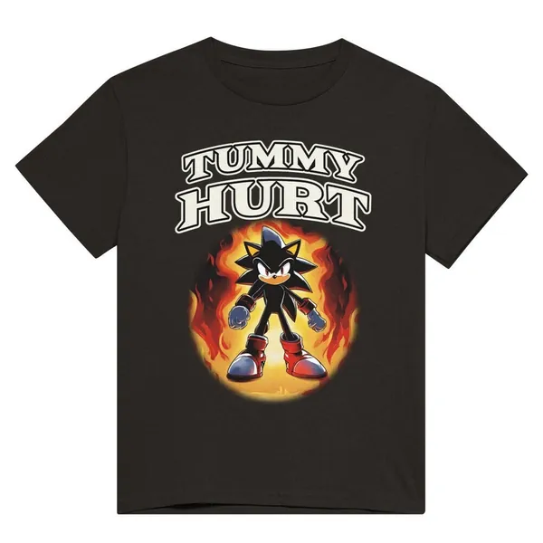 Tummy Hurt Shadow Funny Shirt, Meme Shirt, Gag Gifts, Ironic T-shirt