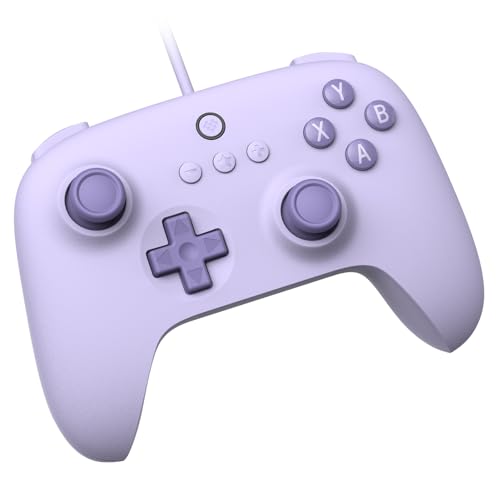 8Bitdo Ultimate C Wired Controller for Windows PC, Android, Steam Deck & Raspberry Pi (Lilac Purple) - Ultimate C - Lilac Purple