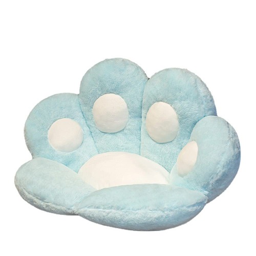 qqqqqq Cat Paw Cushion,Warm Floor Cute Seat Pad for Dining Room Bedroom Comfort Chair Seat Pillow Gift for Friend(Blue)