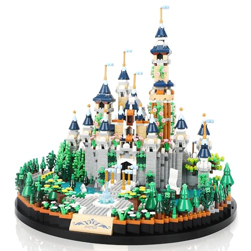OundarM Fairy Castle Mini Bricks Building Set, Micro Building Blocks Architecture Building Set for 10+ Boys Girls, Adults, Home Decor Accessories, Not Compatible with Lego -3600 Pcs