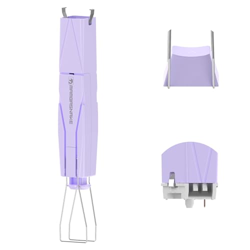 MAMBASNAKE 2-in-1 Keycap Switch Puller Tool for Hot Swappable Mechanical Keyboard, 304 Stainless Steel MX Keys Remover Kit for DIY Custom Gaming Keyboard, Purple - Purple