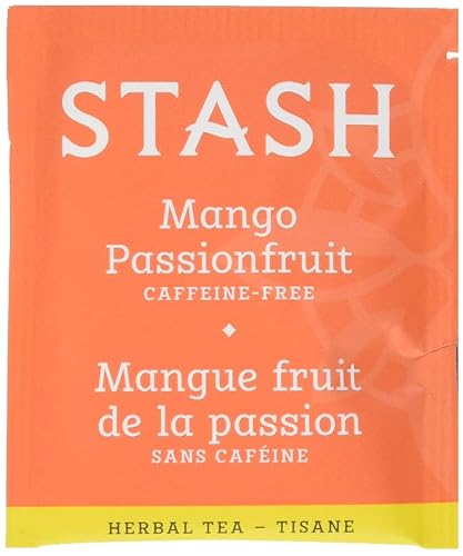 Stash Tea Mango Passionfruit Herbal Tea, Box of 100 Tea Bags - Mango Passionfruit - 100 Count (Pack of 1)