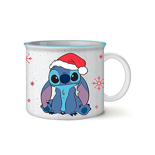 Stitch Santa Hat Ceramic Mug