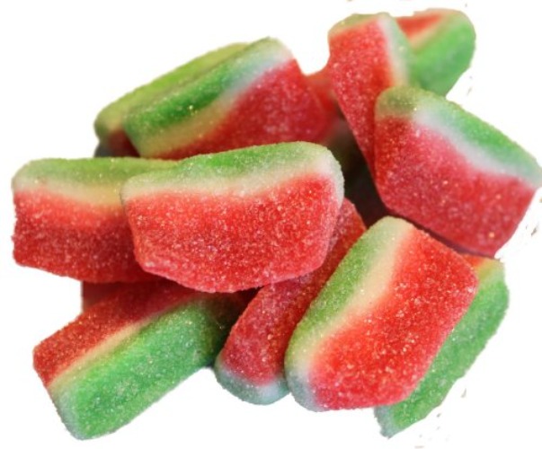Kervan Candy Watermelon Slices Bulk Gummy Candy - 5 Pound Bag - Fruity & Sweet Gift Snacks for Kids - Party Size - Watermelon Slices