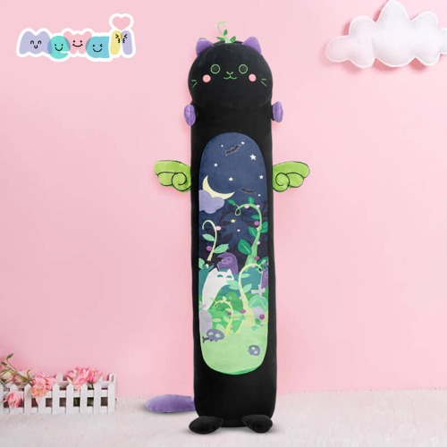 Mewaii® Original Design Devil Mint Cat Stuffed Animal Kawaii Plush Pillow Squishy Toy | Devil Mint Kitten / 44 inch