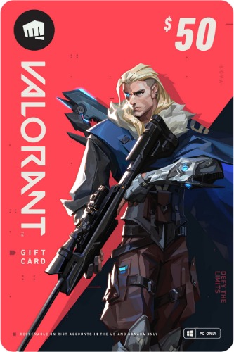 VALORANT $50 Gift Card - PC [Online Game Code] - 50