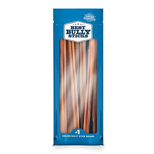Best Bully Sticks 12 Inch All-Natural Bully Sticks for Dogs - 12” Fully Digestible, 100% Grass-Fed Beef, Grain and Rawhide Free | 8 oz - 12" Bully Sticks - 8 Ounce (Pack of 1)