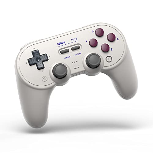 8BitDo Pro 2 Bluetooth Controller for Switch, PC, Android, Steam Deck, Gaming Controller for iPhone, iPad, macOS and Apple TV (G Classic Edition) - G Classic Edition - Controller