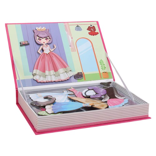 Magnetic Dress Up Jigsaw Puzzle Games for Girls - Play Set with Storage Case Early Educational Toys (Dress Up)
