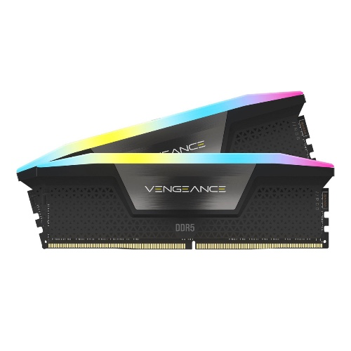 CORSAIR - VENGEANCE RGB 32GB (2x16GB) 6000MHz DDR5 C36 DIMM Desktop Memory - Black