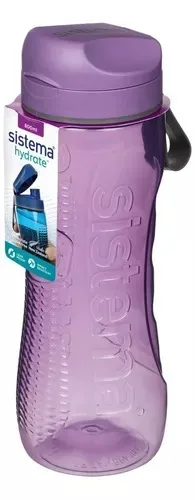Botella Deportiva Sistema Hydrate Tritan Active Agua 800 Ml Color Violeta