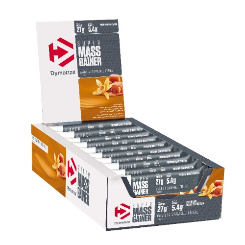 Dymatise Super Mass Gainer Bars (Gluten Free) - Vanilla Caramel Fudge