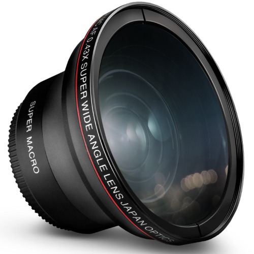 58MM 0.43x Altura Photo Professional HD Wide Angle Lens (w/Macro Portion) for Canon EOS 70D 77D 80D 90D Rebel T8i T7 T7i T6i T6s T6 SL2 SL3 DSLR Cameras - 58MM