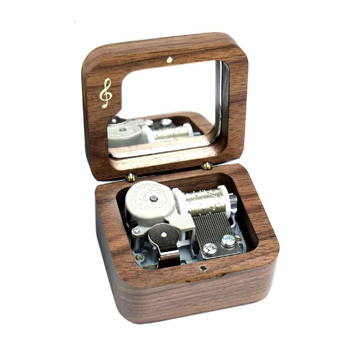 Sinzyo Howl's Moving Castle-Merry Go Round of Life Walnut Music Box Vintage Wood Carved Wind Up Musical Box Gift for Christmas,Birthday,Valentine's Day