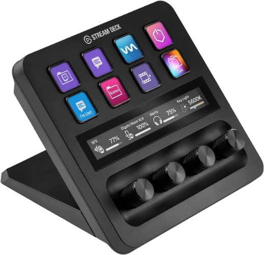Elgato USB-C Stream Deck +, Audio Mixer, Production Console and Studio Controller for Content Creators, Streaming, Gaming, with Customizable Touch Strip dials and LCD Keys, Works with Mac and PC - Stream Deck +