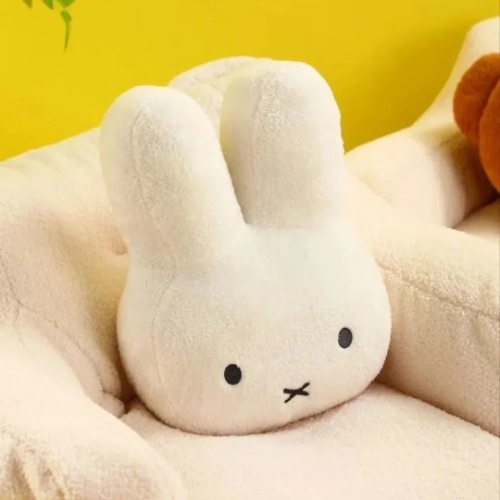 Cozy Kawaii Plush Cute White Rabbit Pillow - 40cmx32cmx15cm