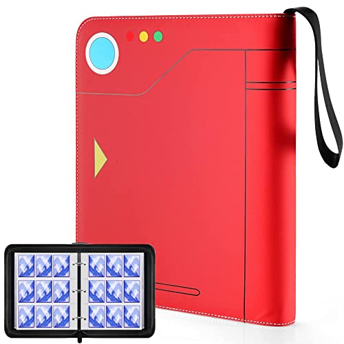 tombert 9-Pocket 720 Cards TCG Binder Compatible with PTCG, Sleeves Card Carrying Case for Baseball Cards, MTCG, etc. - PKM-Big