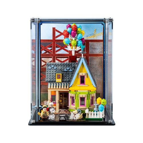 Display case for LEGO® ‘Up’ House (43217) | Display case with background design