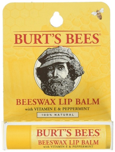 Burt's Bees Lip Balm, Beeswax Original with Vitamin E & Peppermint, 1 Tube, 4.25 Grams