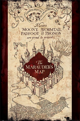 Harry Potter 24" x 36" Marauder's Map  Poster