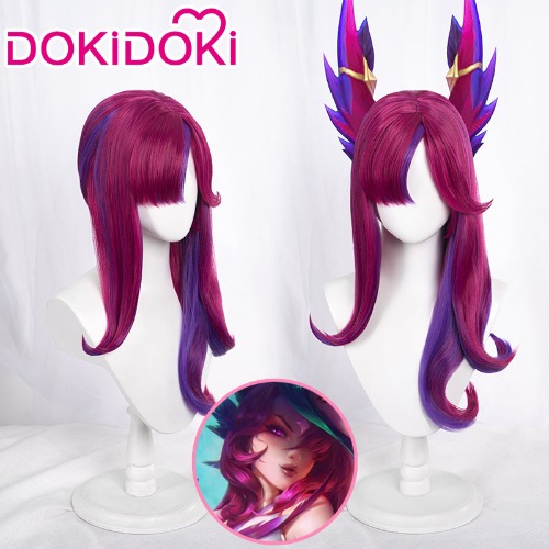 DokiDoki League of Legends Cosplay Wig Xayah Star Guardian