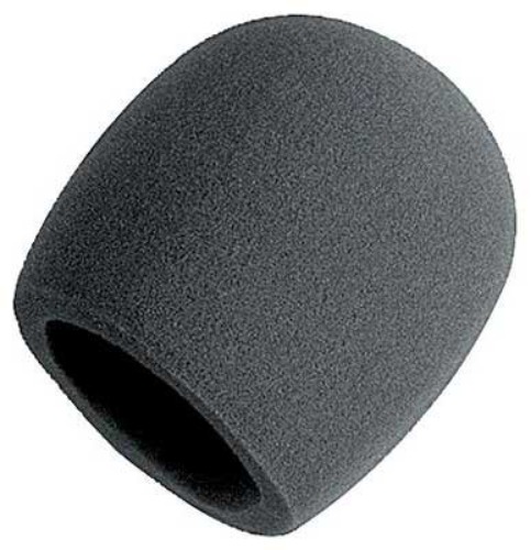 On-Stage Foam Ball-Type Microphone Windscreen, Black