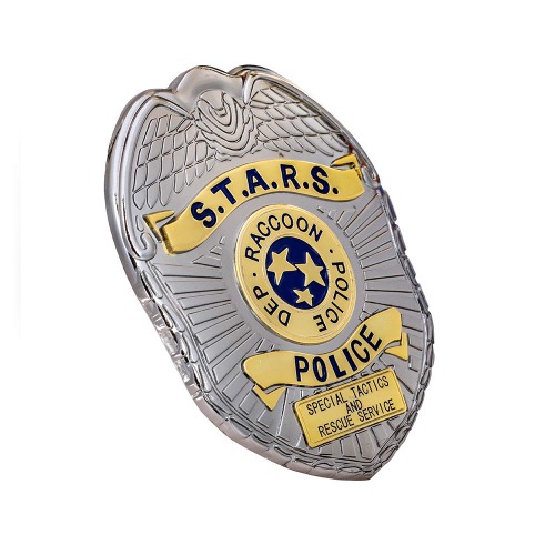 X-COSTUME Resident Evil 2 Remark RPD Pin Badge S.T.A.R.S Badge Shield Prop Cosplay Accessories Fans Collection