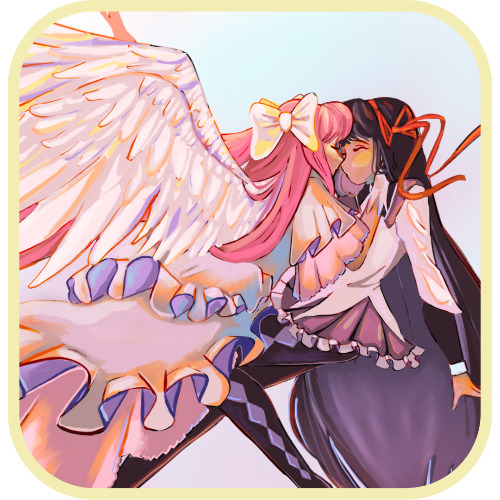 madoka x homura print - 5x7