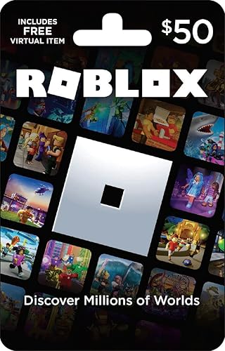 Roblox Physical Gift Card [Includes Free Virtual Item] [Redeem Worldwide] - 50 - Standard