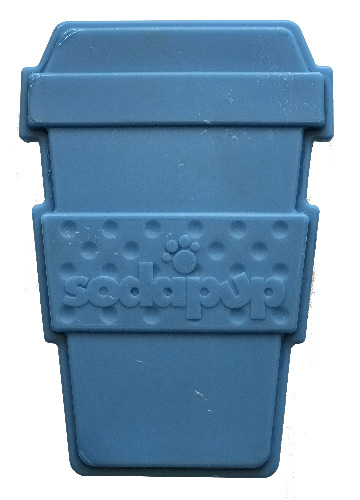 Coffee Cup Ultra Durable Nylon Dog Chew Toy - Coffee Cup Nylon Toy - Blue