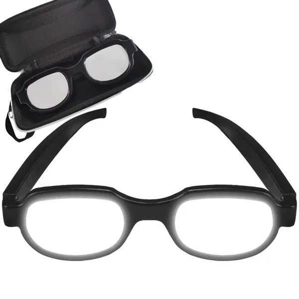 Hotiego Anime Glasses Light-Up LED Eyewear Anime Role Playing Props Funny Novelty Luminous Cosplay Party Halloween Toys