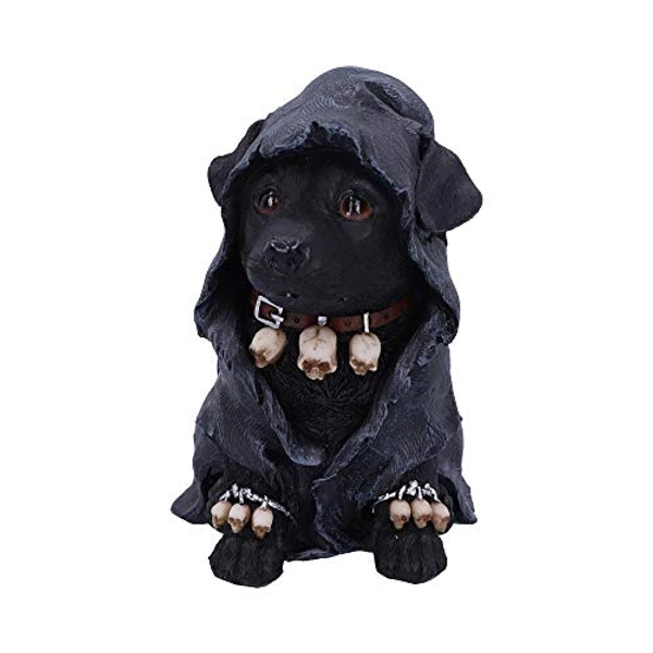 Nemesis Now Canine Cloaked Grim Reaper Dog Figurine, Polyresin, Black, 17cm