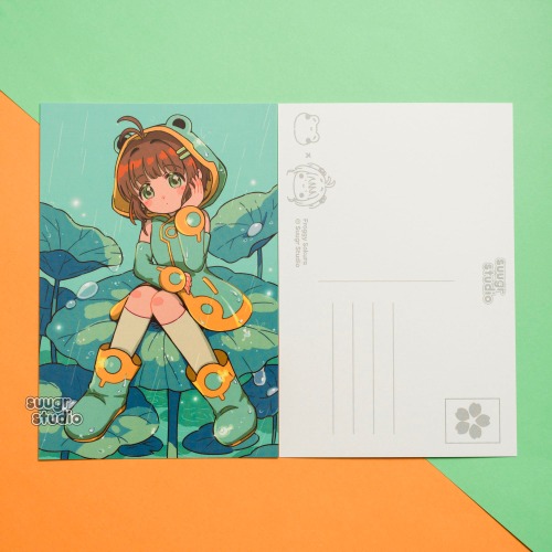 Froggy Sakura Postcards/Mini Prints