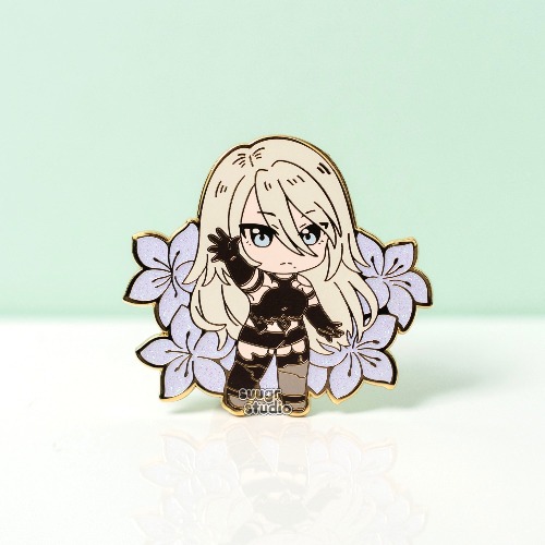 Automata A2 Hard Enamel Pin - [A Grade] / Simple Rubber Back