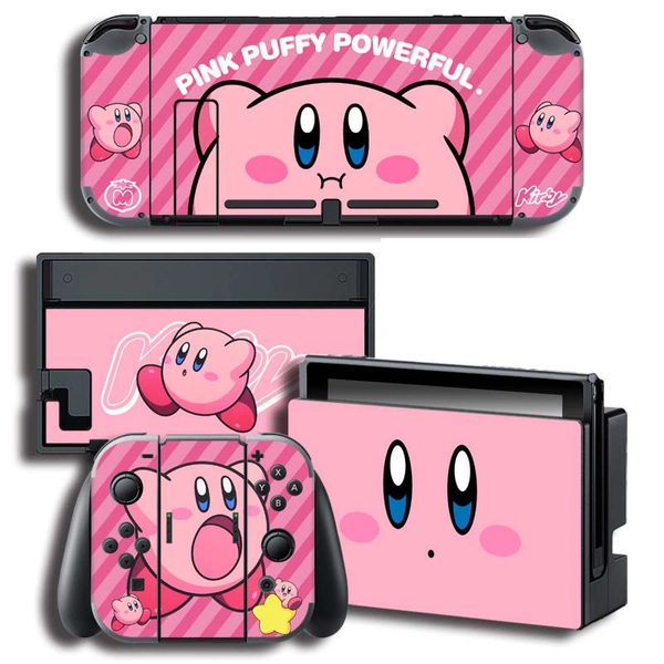 Kirby Switch Skin Cover Kirby OLED Sticker Wrap Joy Con Decal - Switch