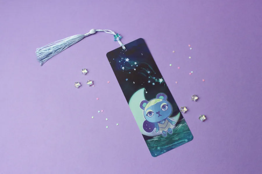 Animal Crossing Ione Cute kawaii Bookmark, New Horizons Switch Game, Reading accessory, Book lover, Gamer Gift