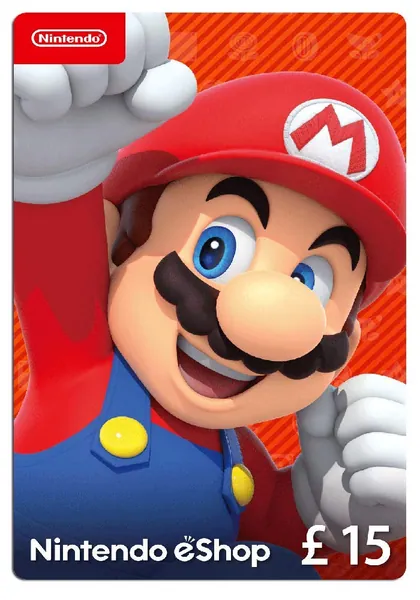 Nintendo eShop Card | 15 GBP voucher | Download Code | UK only | (Switch/3DS/Wii-U)