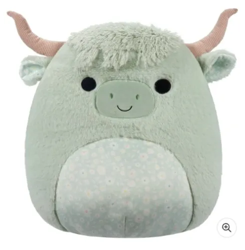 Original Squishmallows 40cm Fuzz-A-Mallow Iver the Cow Soft Toy | Smyths Toys UK