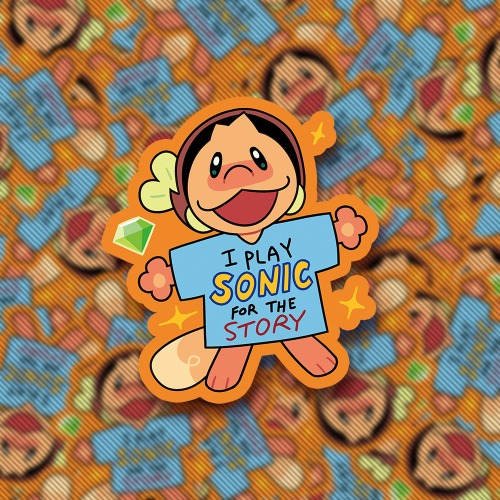 Jacadamia Macamo Sonic Plot Sticker