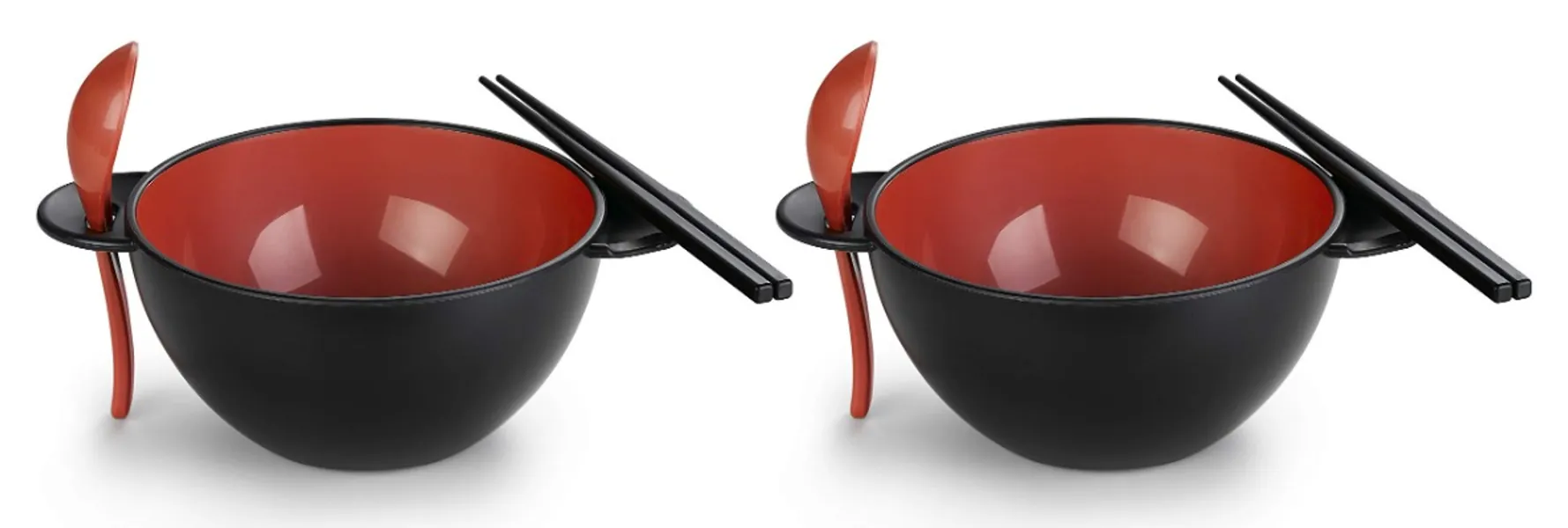 Ozeri Earth Ramen Bowl 6-Piece Set, Made from Plant-Derived and Other Natural Materials