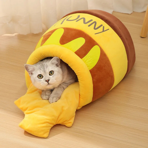 Honey Jar Theme Cat Bed