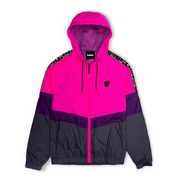 Twitch Colorblock Windbreaker Jacket - Pink/Grey X-Small