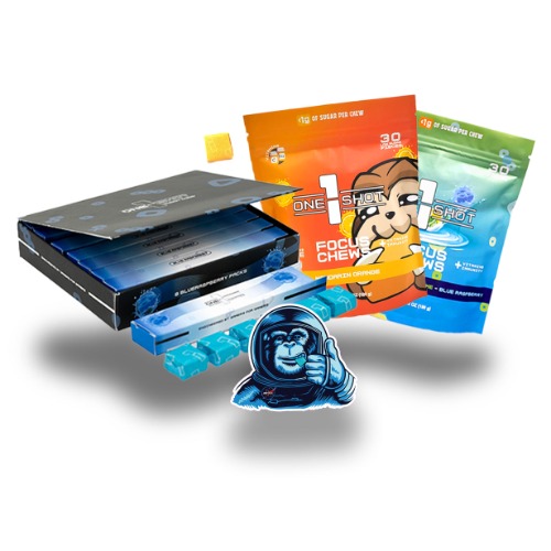 Energy & Focus Bundle | Pick Your Flavors - Lemon Lime Energy Chews / Assorted Focus Chews / Assorted Focus Chews