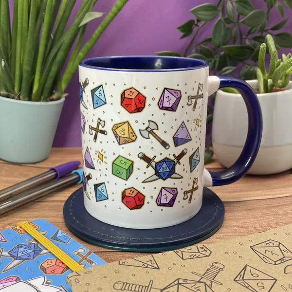 Adventurer&#39;s Life Mug of Holding - dnd, Pathfinder, ttrpg, rpg, Tabletop Gaming, tea cup, coffee mug