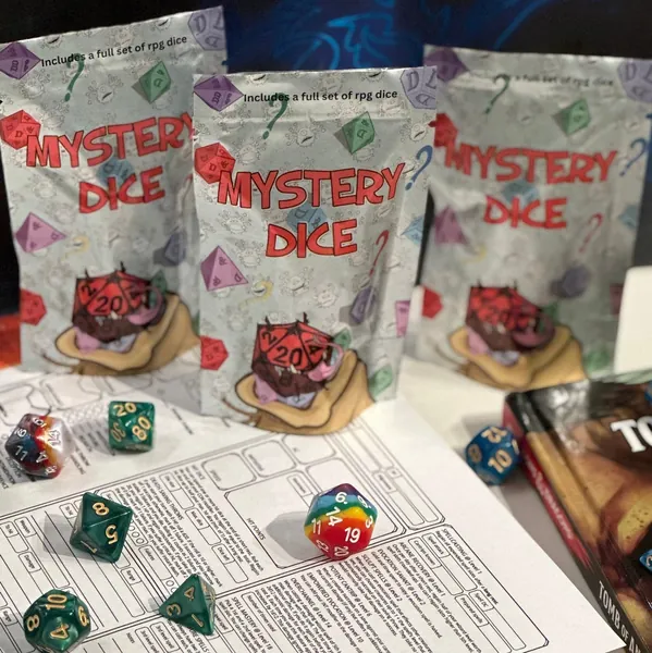 Dungeon and Dragons, Mystery Dice Blind Bags over 100 styles available, Polyhedral Dice never the same sets | DnD Dice