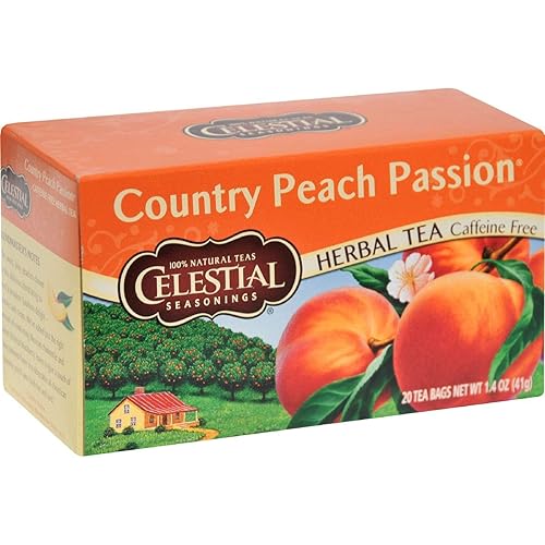 Celestial Seasonings 0630194 Herbal Tea Caffeine Free Country Peach Passion - 20 Tea Bags