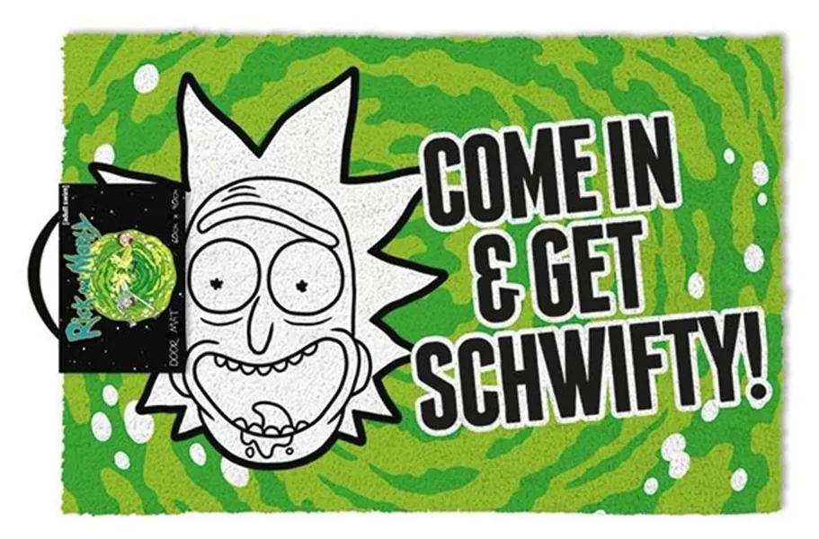Cartoon Network, „Get Schwifty“-Fußmatte, Rick and Morty, Mehrfarbig, 40 x 60 cm