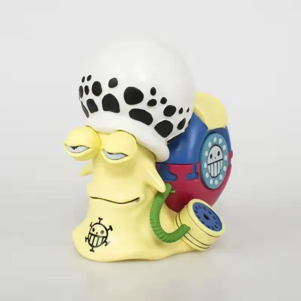 AJINWEE Anime One Piece Action Figure Den Den Mushi Cute Snail Phone Bug PVC Figures Model Collection Gift (Law)