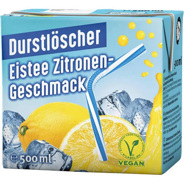 Durstlöscher Eistee Zitrone Fruchtsaftgetränk 500ml 24er Pack
