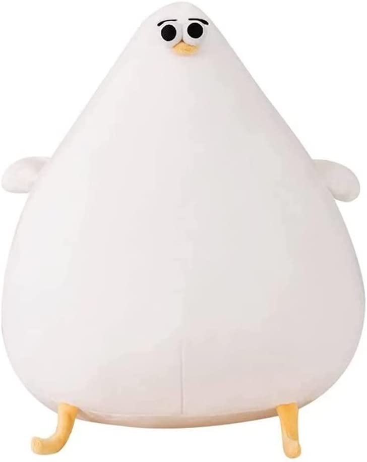 Large TBATQUIL Chubby Plush Seagull Pillow Cute Fat Chicken Plush Toys, Funny Plush Stuffed Animal Cartoon Plush Toys Kids Boys Girls Festival Gifts (15.74inches) - 15.74 inches